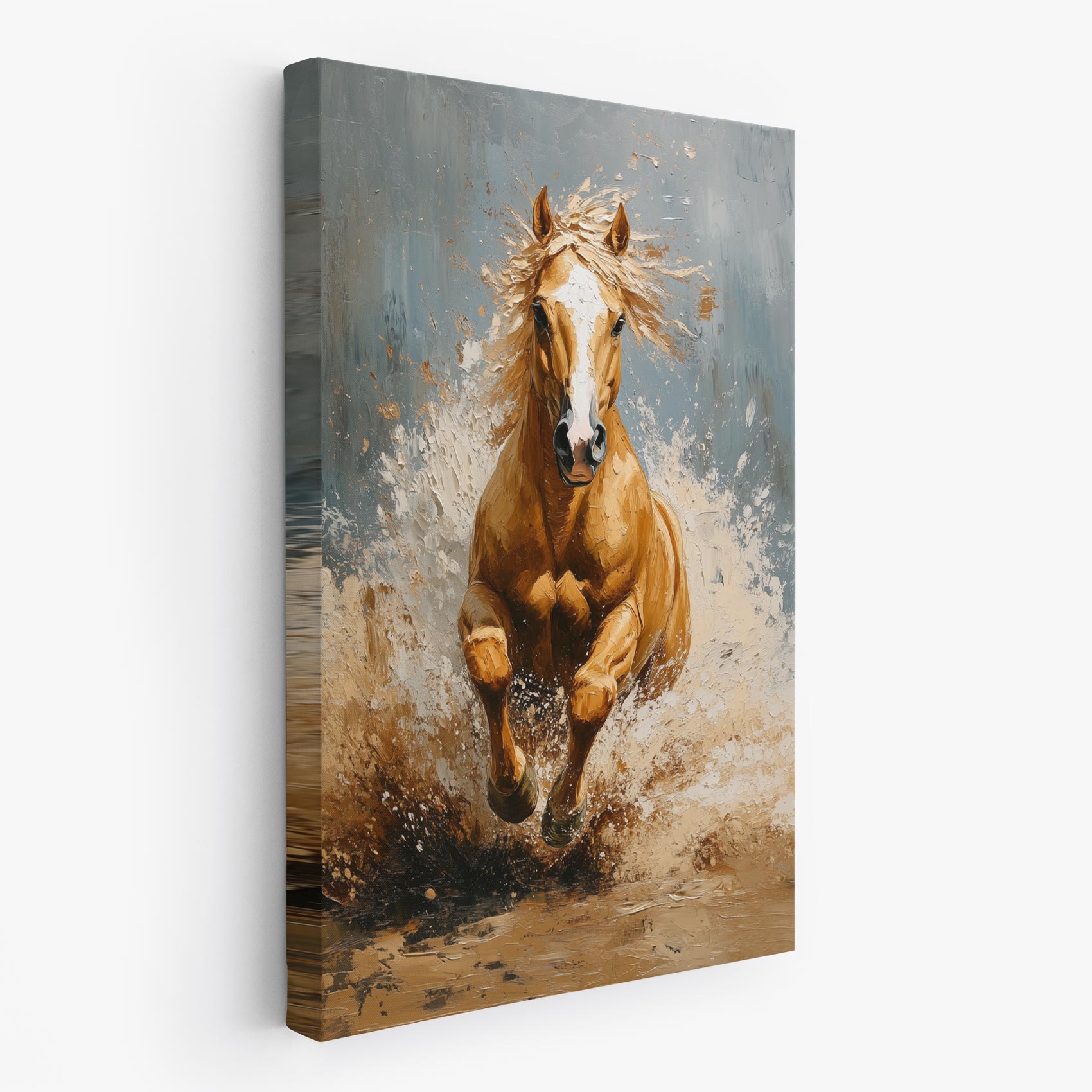 Impressionistisch galopperend paard