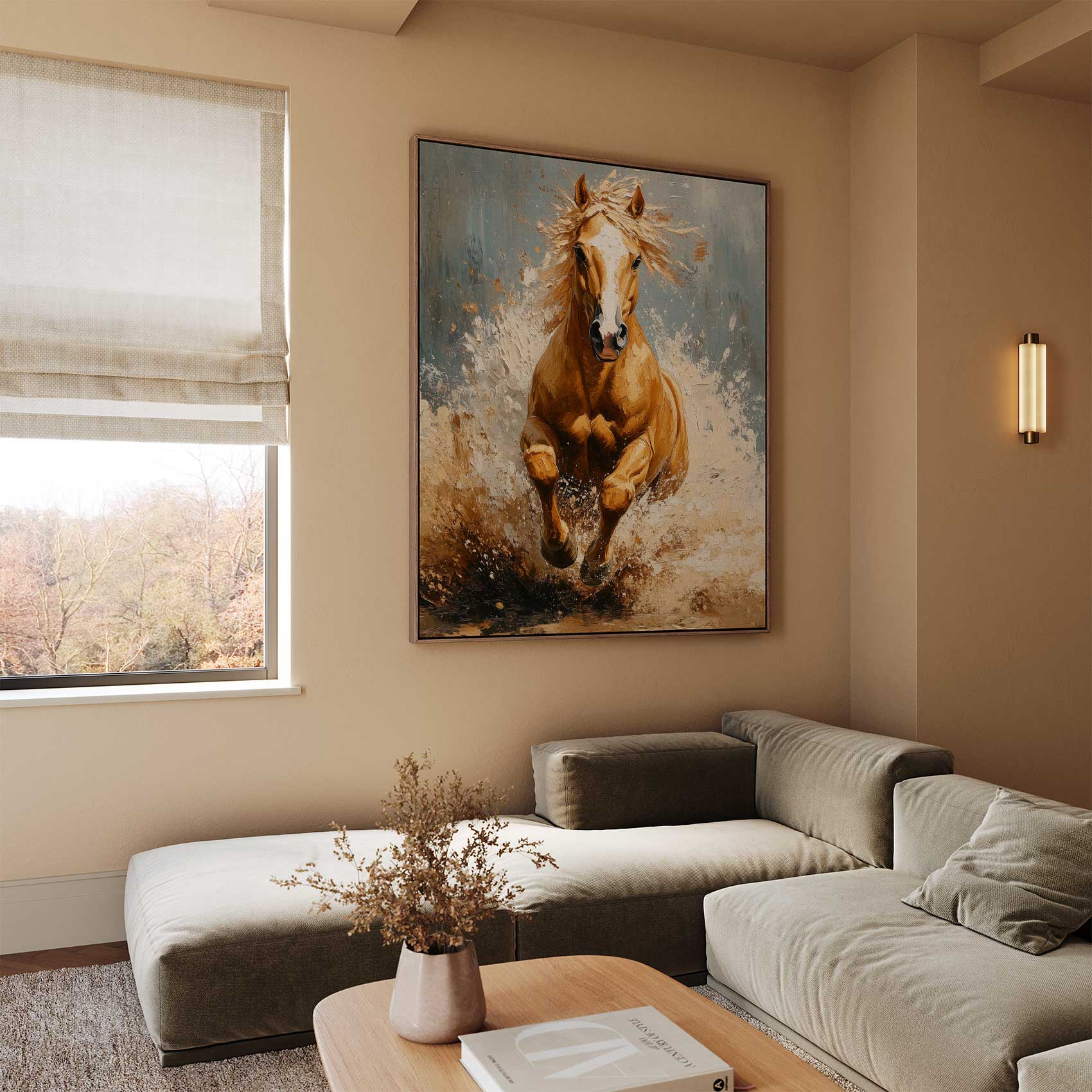 Impressionistisch galopperend paard - Afbeelding 2