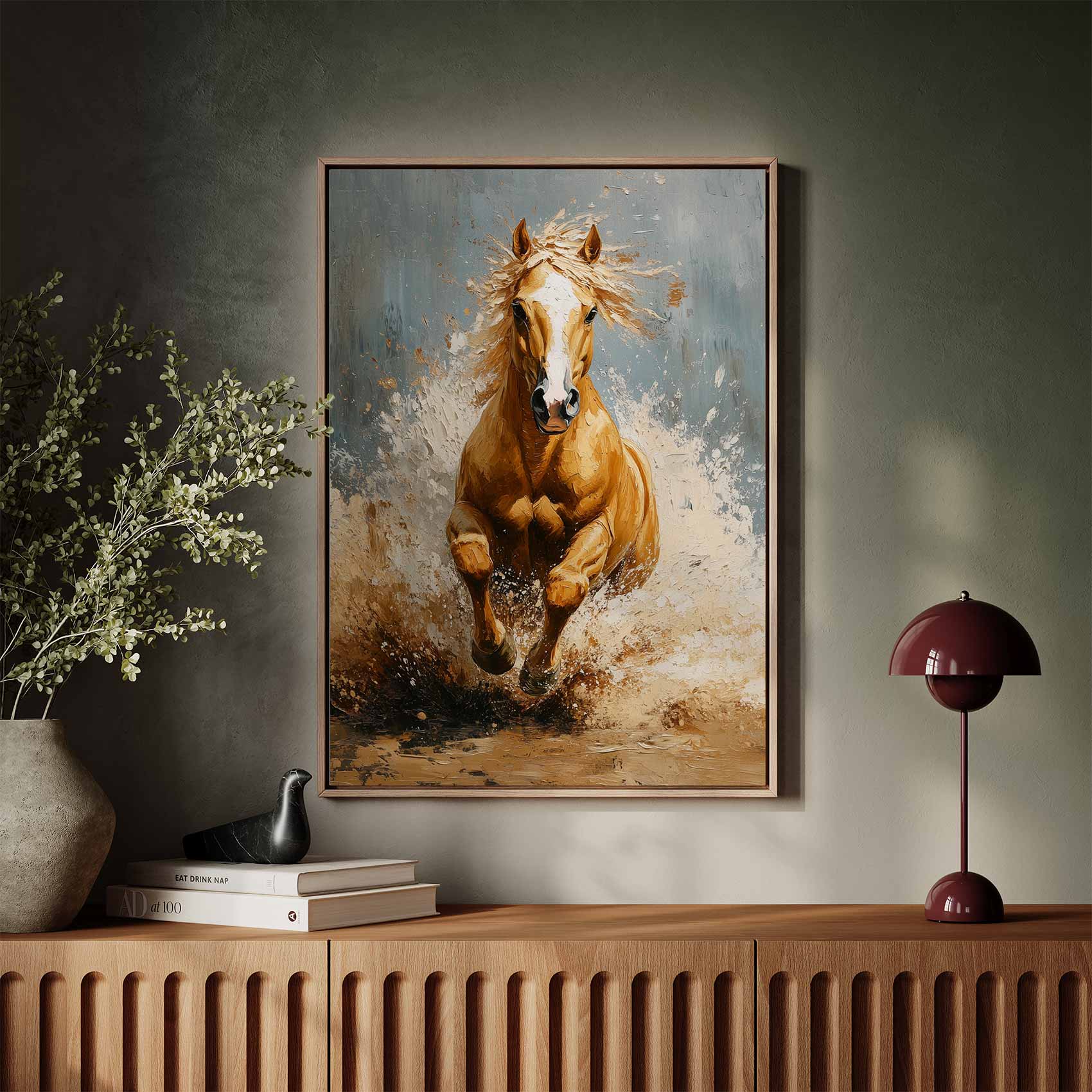 Impressionistisch galopperend paard - Afbeelding 3