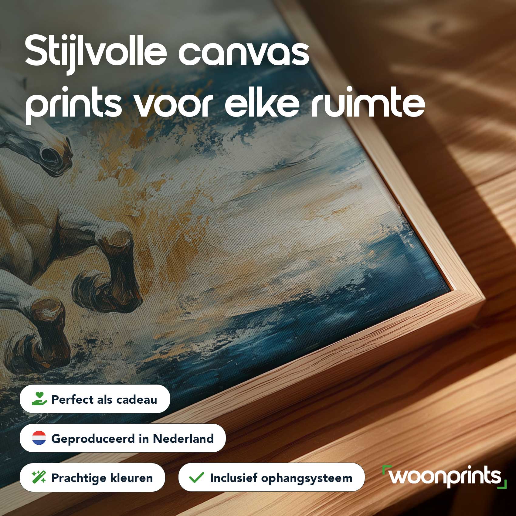 Levendige galopperende waterpaard - Afbeelding 4