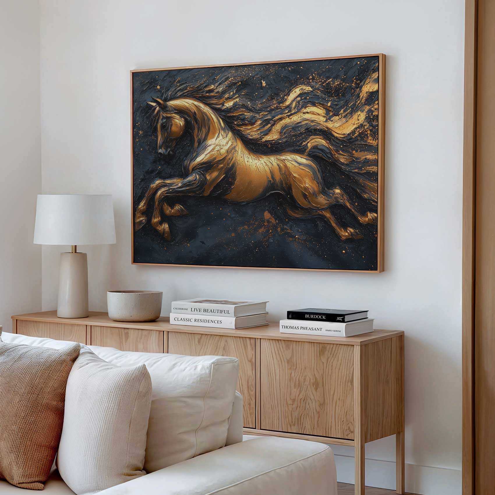 Gouden galopperende paardenkunst - Afbeelding 2