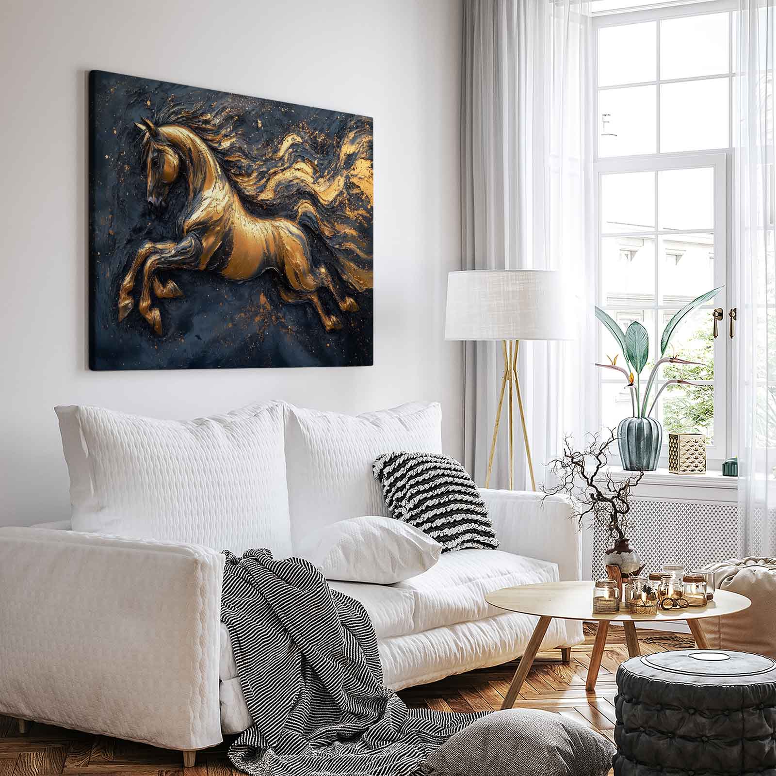Gouden galopperende paardenkunst - Afbeelding 3