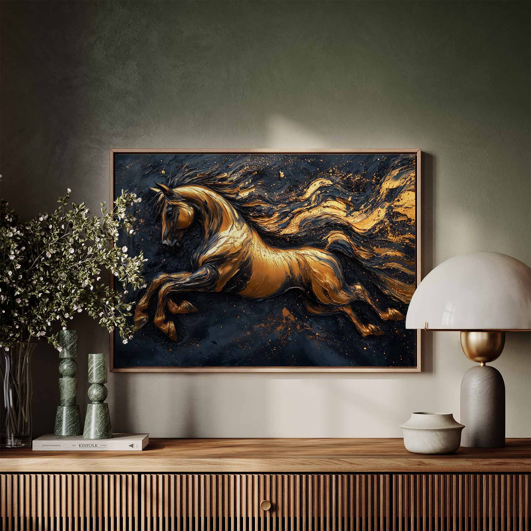 Gouden galopperende paardenkunst - Afbeelding 7