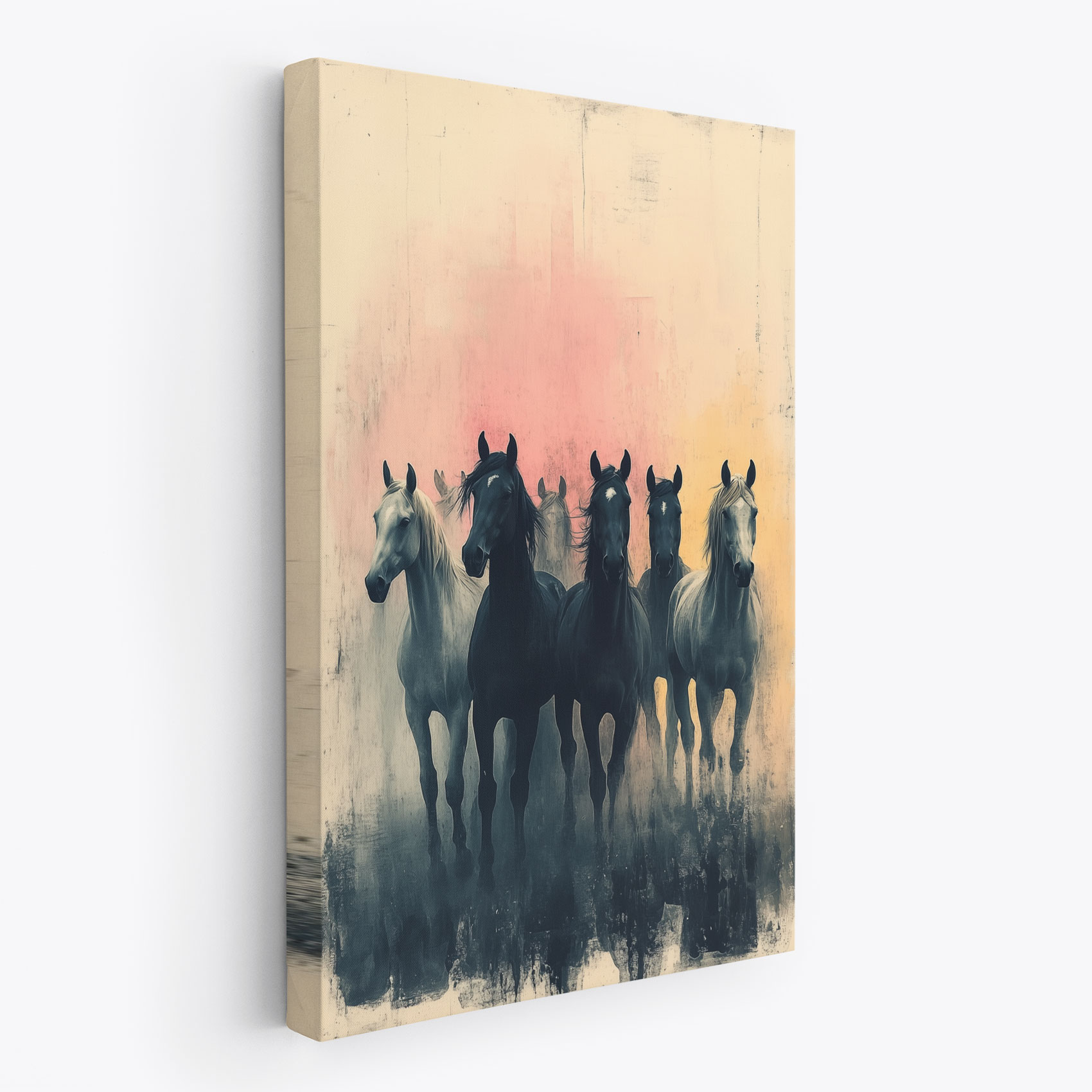Vijf paarden in harmonie