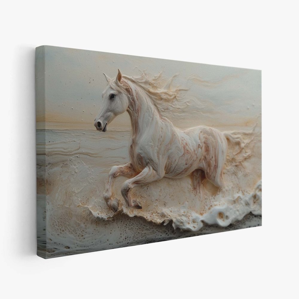 Realistisch Zandgalopperend Paard