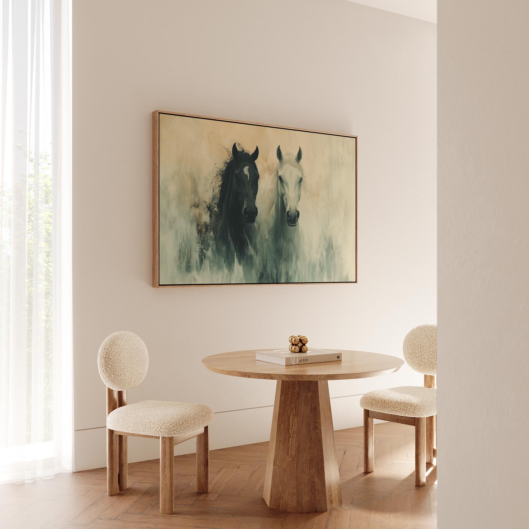 Zwart-witte paarden in harmonie - Afbeelding 5
