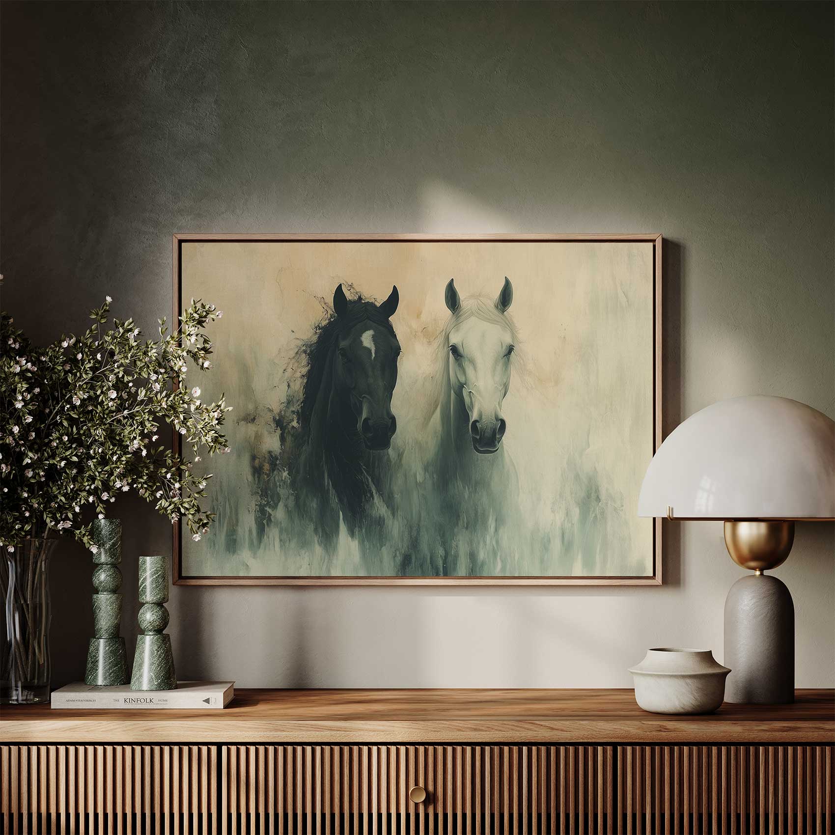 Zwart-witte paarden in harmonie - Afbeelding 7