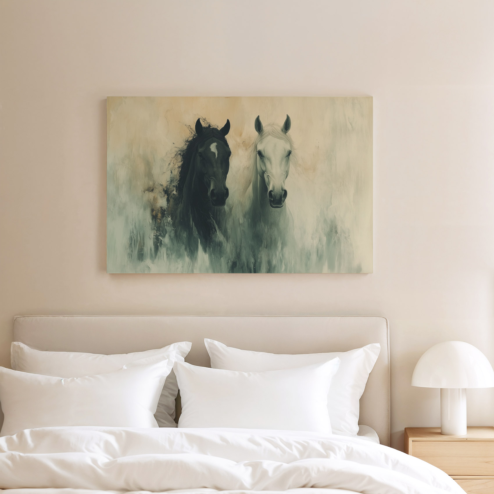 Zwart-witte paarden in harmonie - Afbeelding 8
