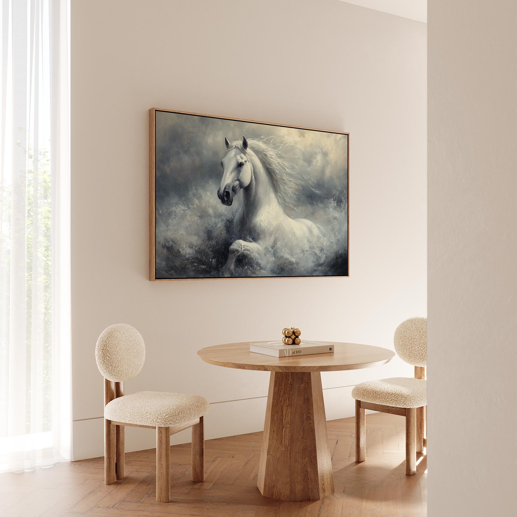 Wit paard in stormzee - Afbeelding 5