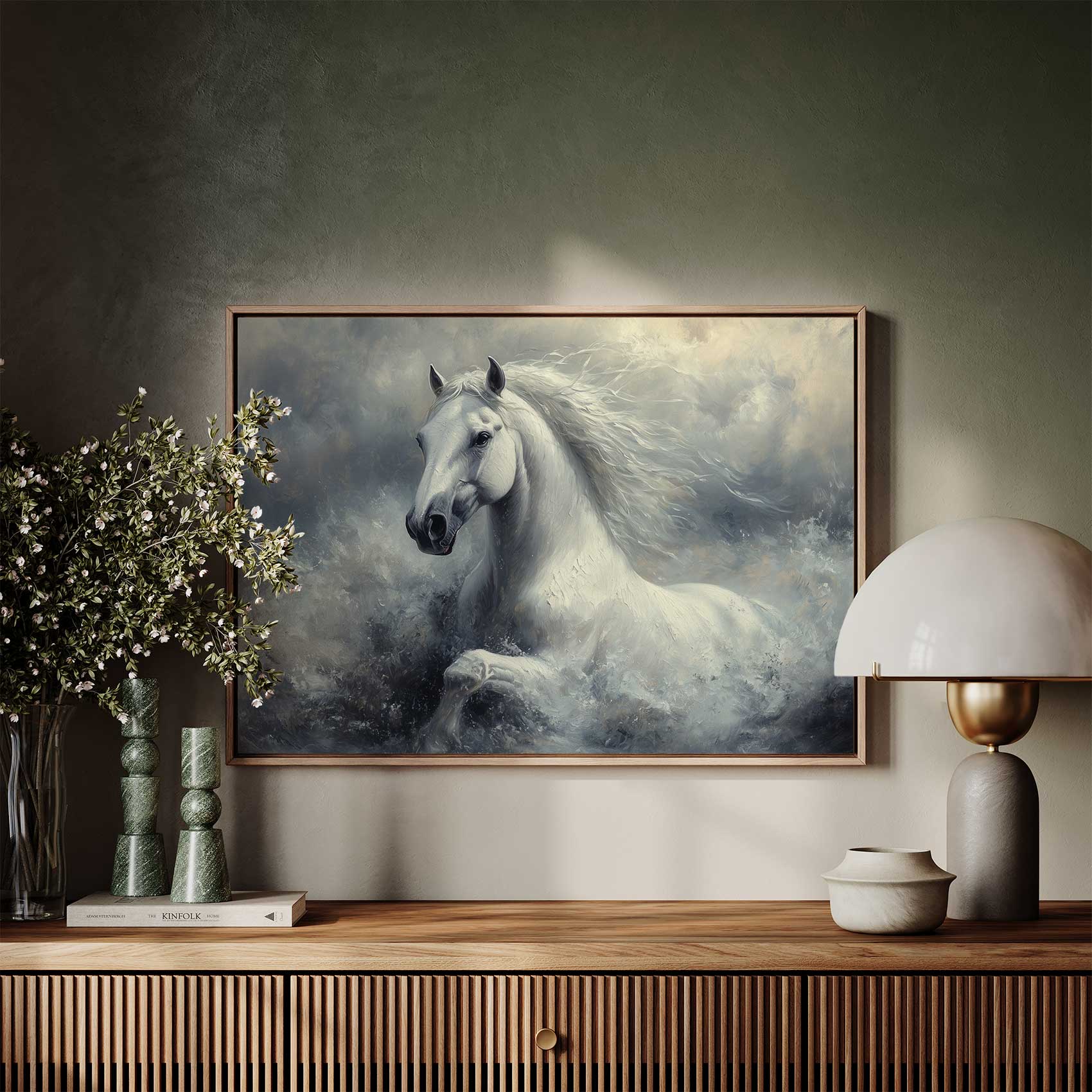 Wit paard in stormzee - Afbeelding 7