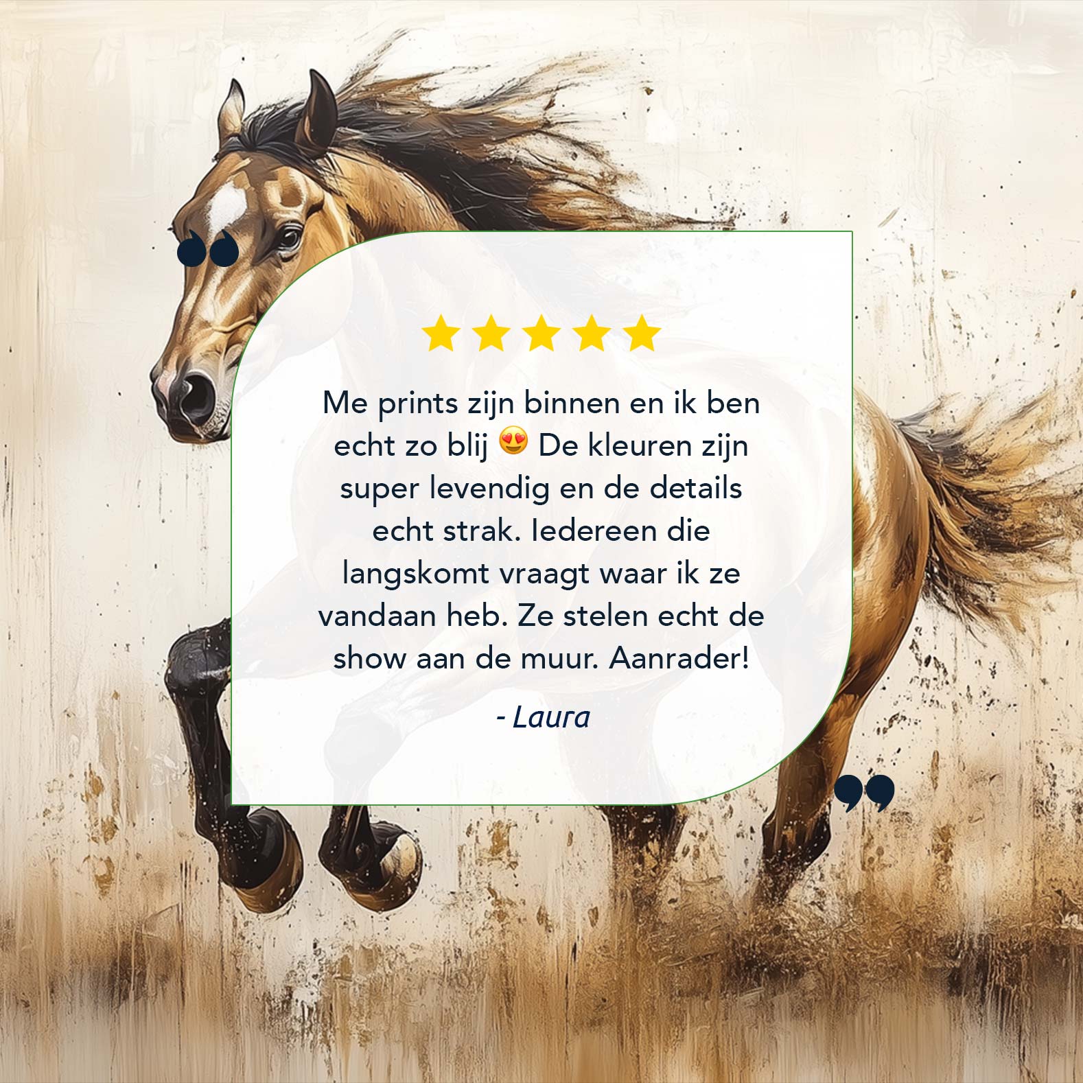 Levendige galopperende bruine paard - Afbeelding 9