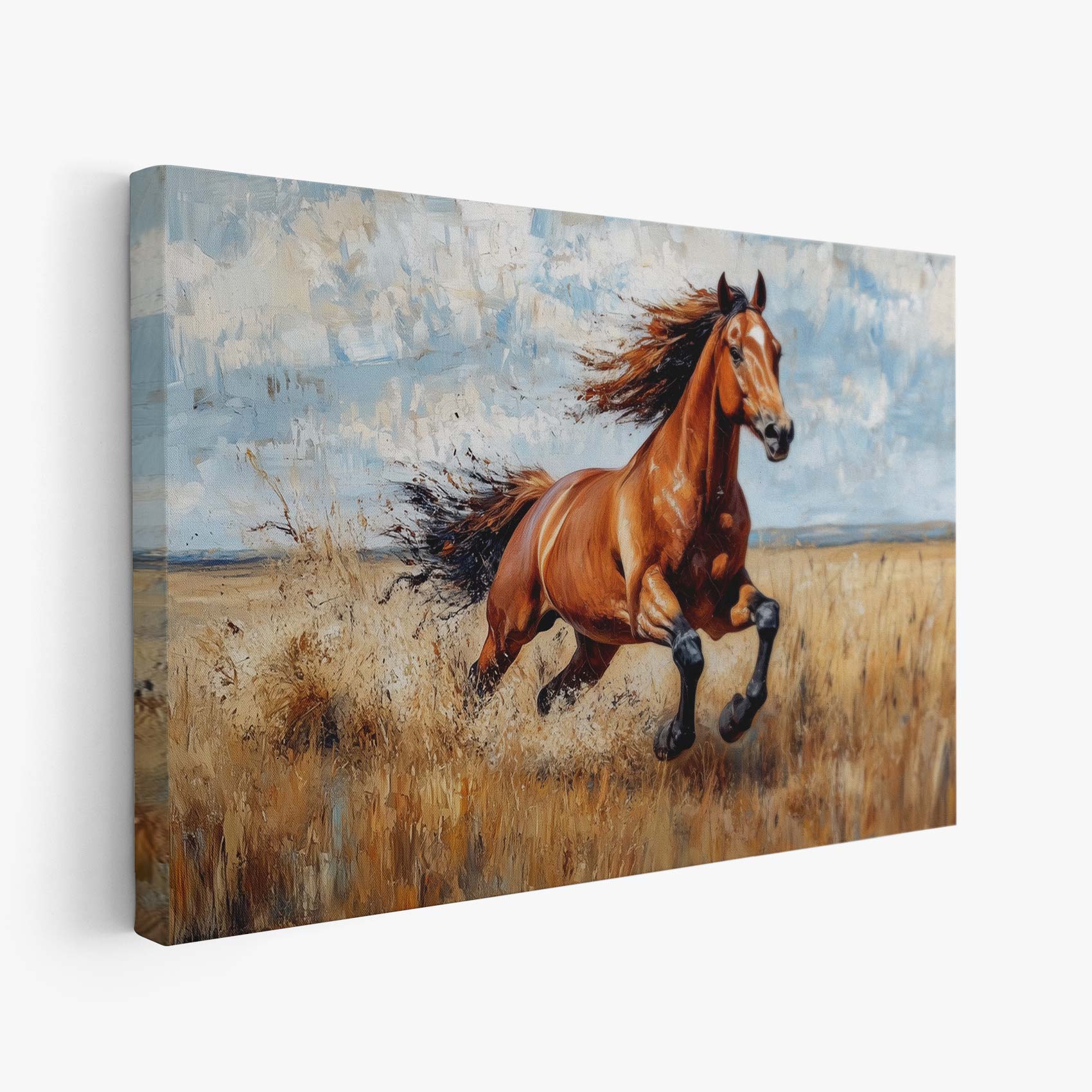 Impressionistisch galopperend paard