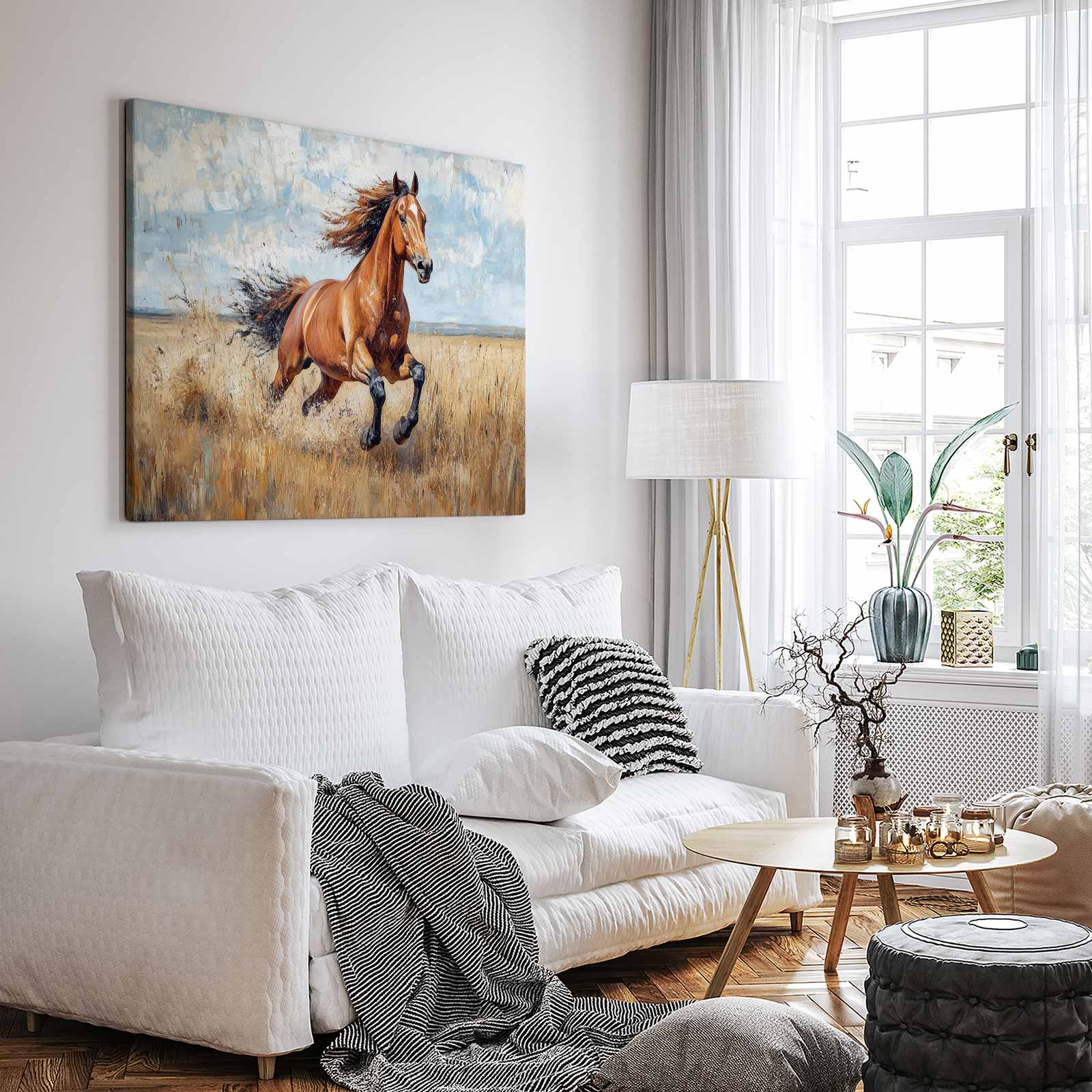 Impressionistisch galopperend paard - Afbeelding 3