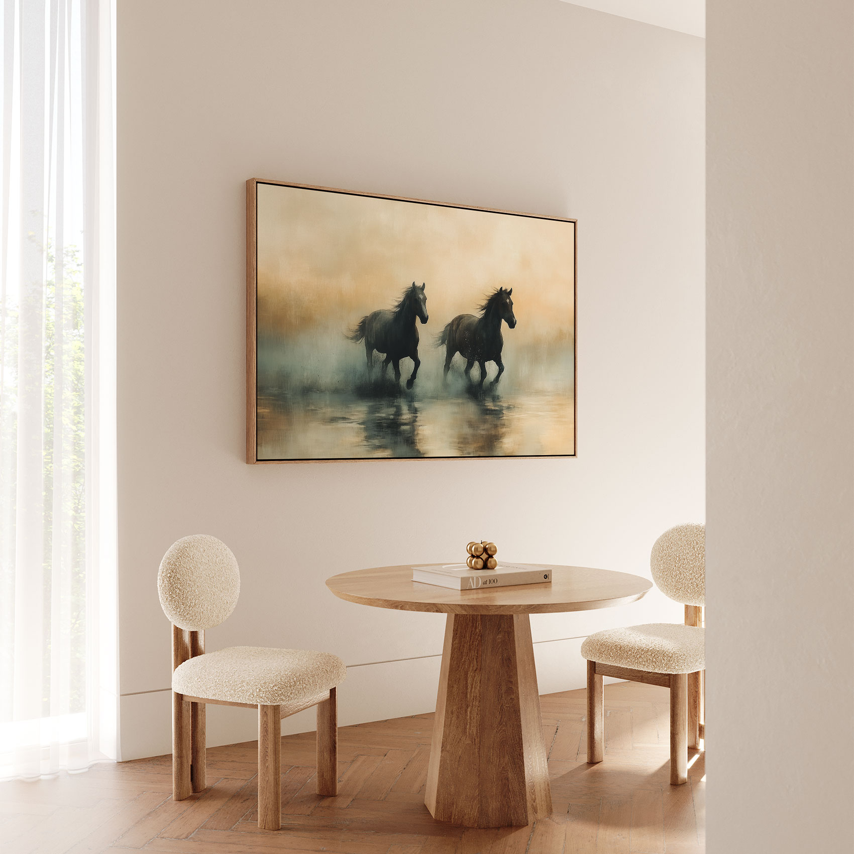 Machtige paarden in mist - Afbeelding 5