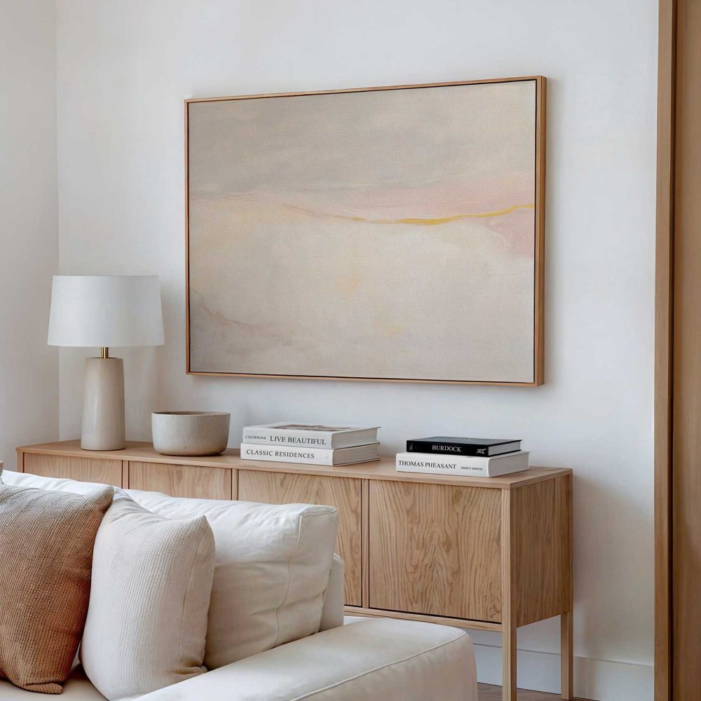 Alternative view of Abstracte gele lijn landschap