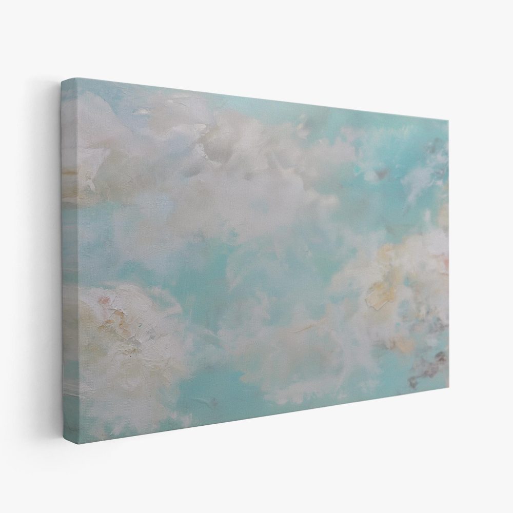 Dromerig blauw wolken schilderij