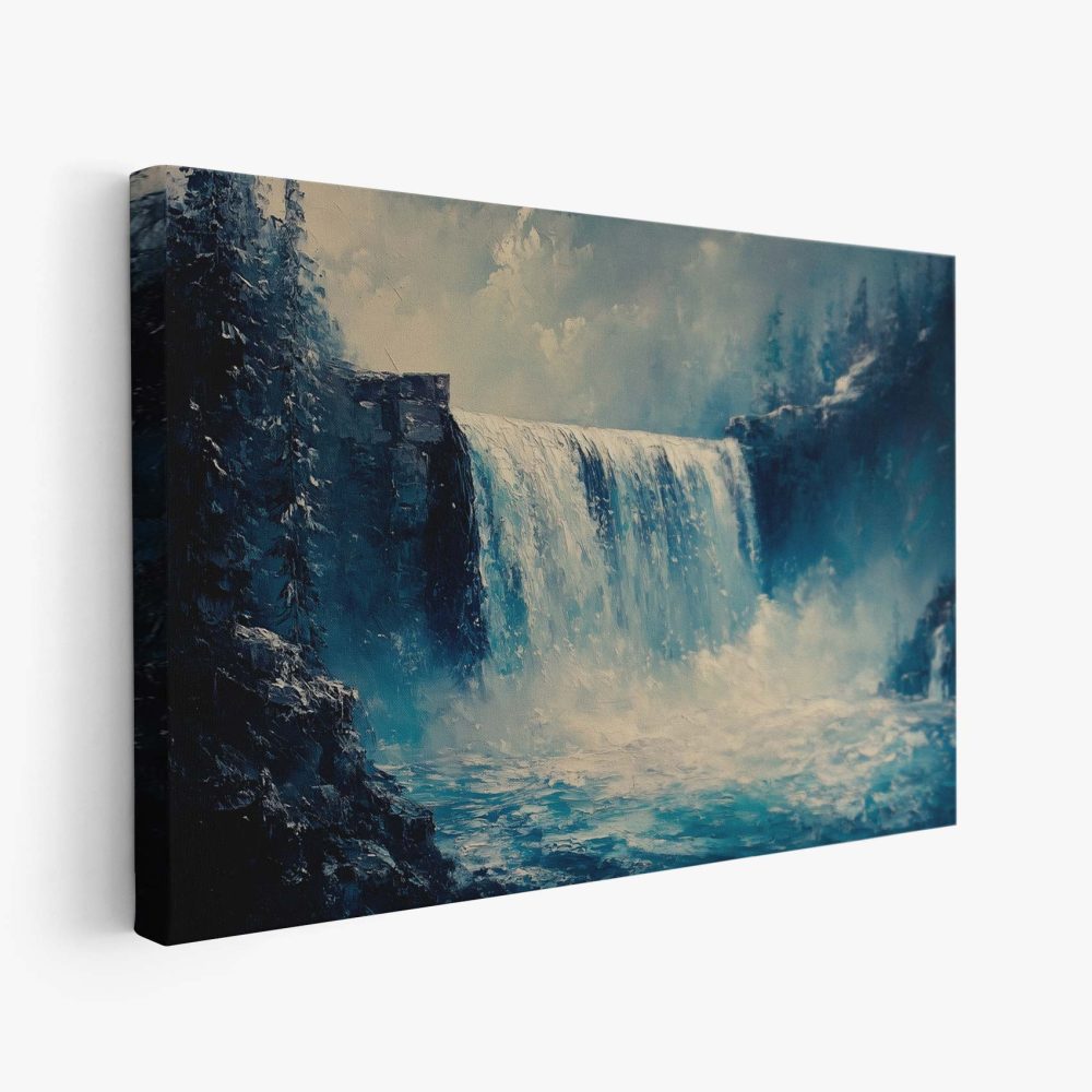 Serene Waterval Schilderij