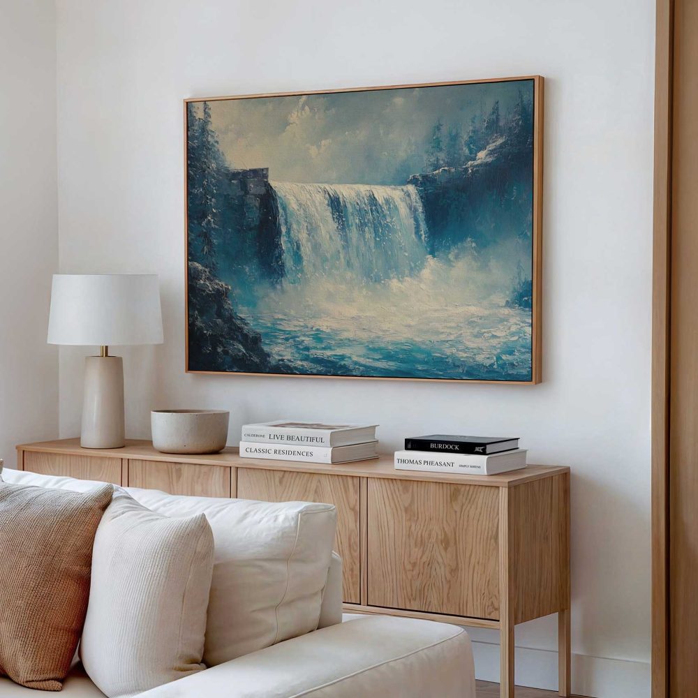 Alternative view of Serene Waterval Schilderij