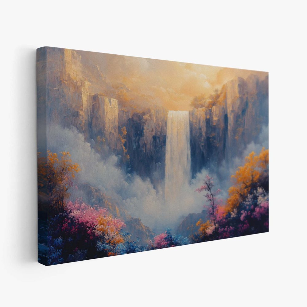 Betoverend waterval schilderij