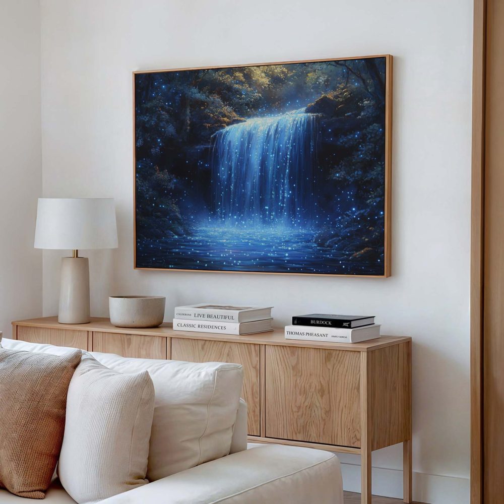 Alternative view of Betoverend Waterval Landschap