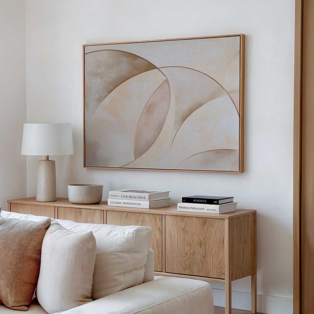 Alternative view of Abstracte cirkelharmonie in goud