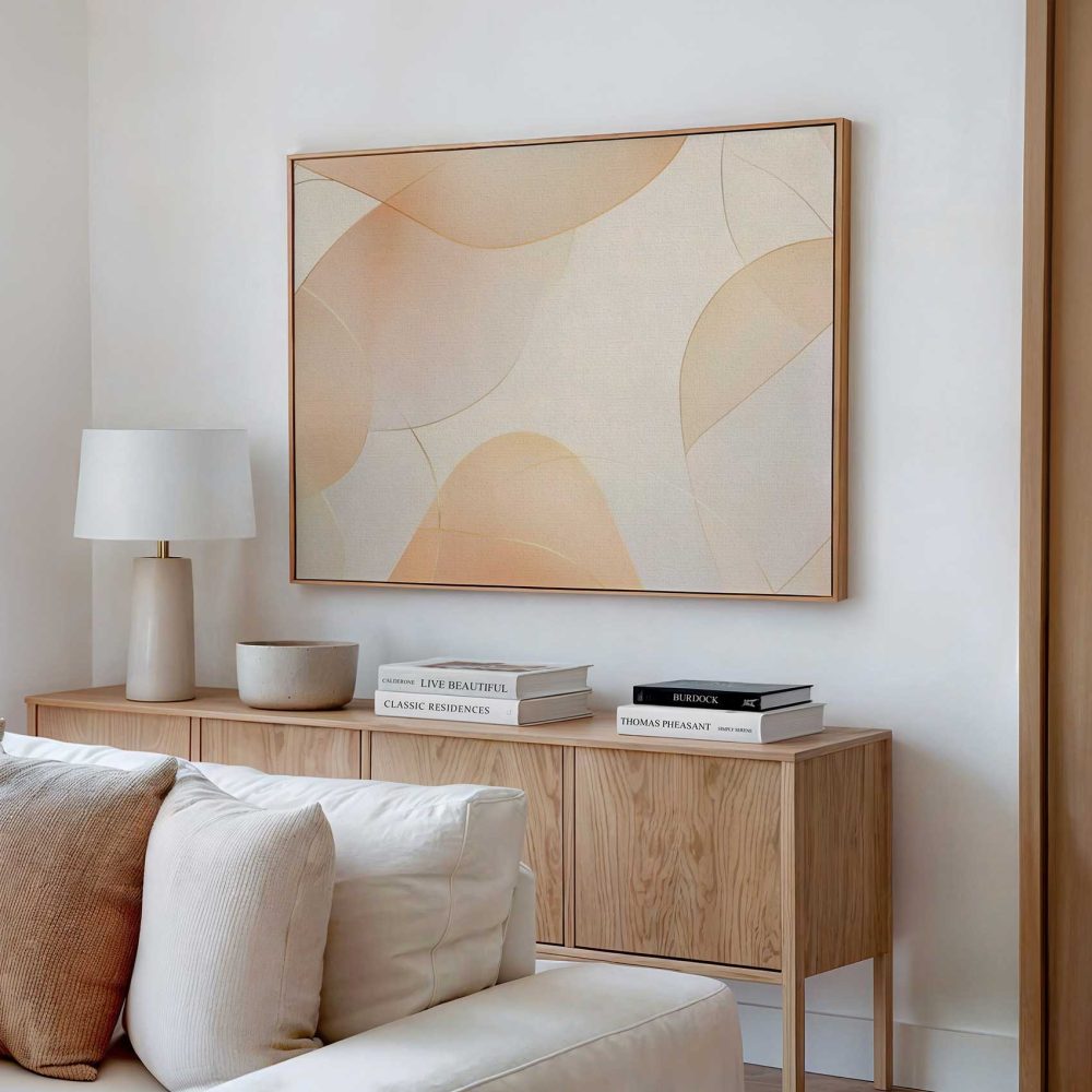 Alternative view of Abstracte oranje-witte sfeer