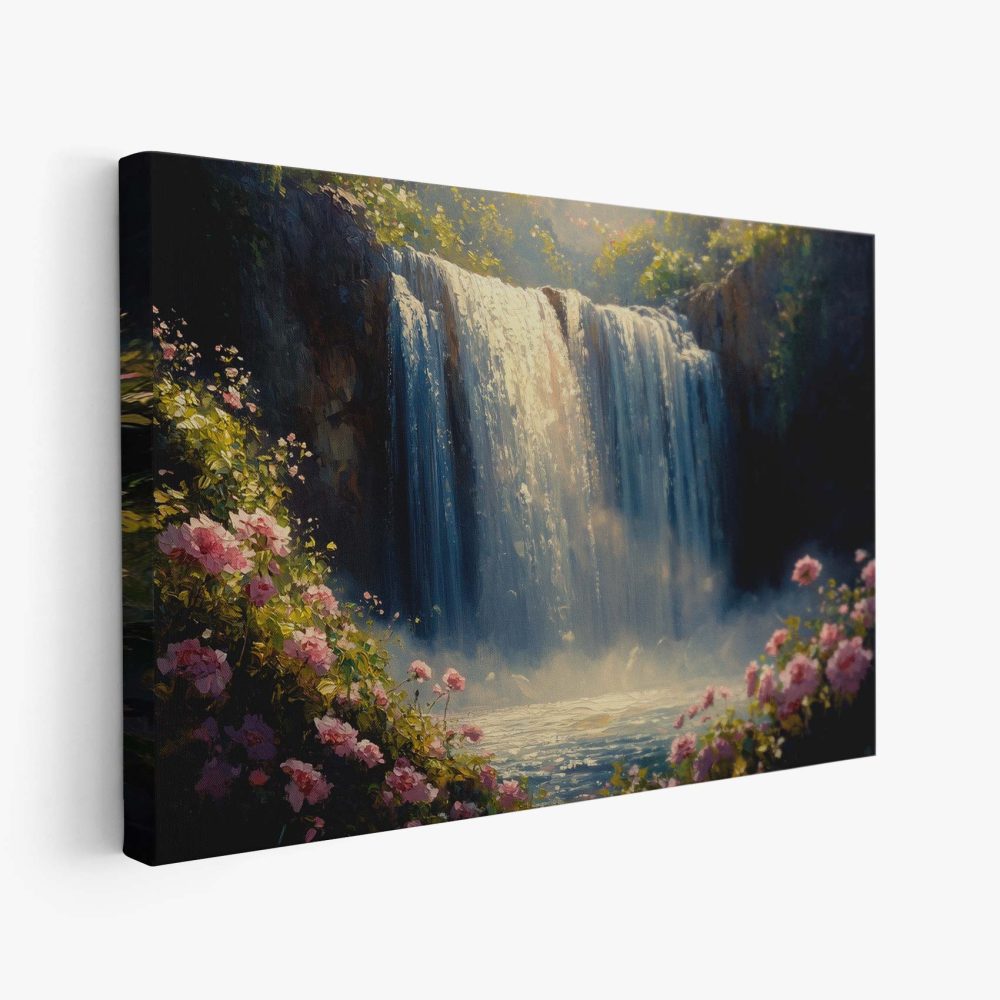 Betoverend Waterval Schilderij