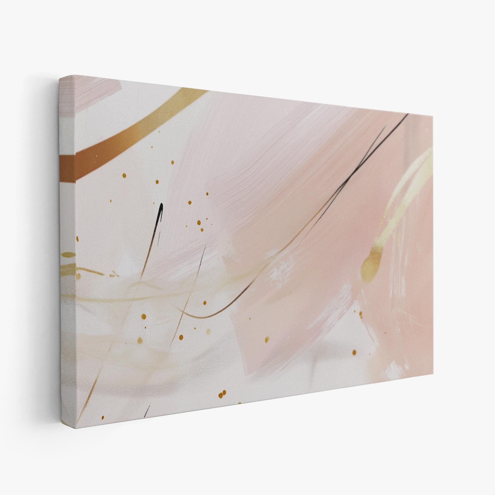 Abstracte roze penseelkunst