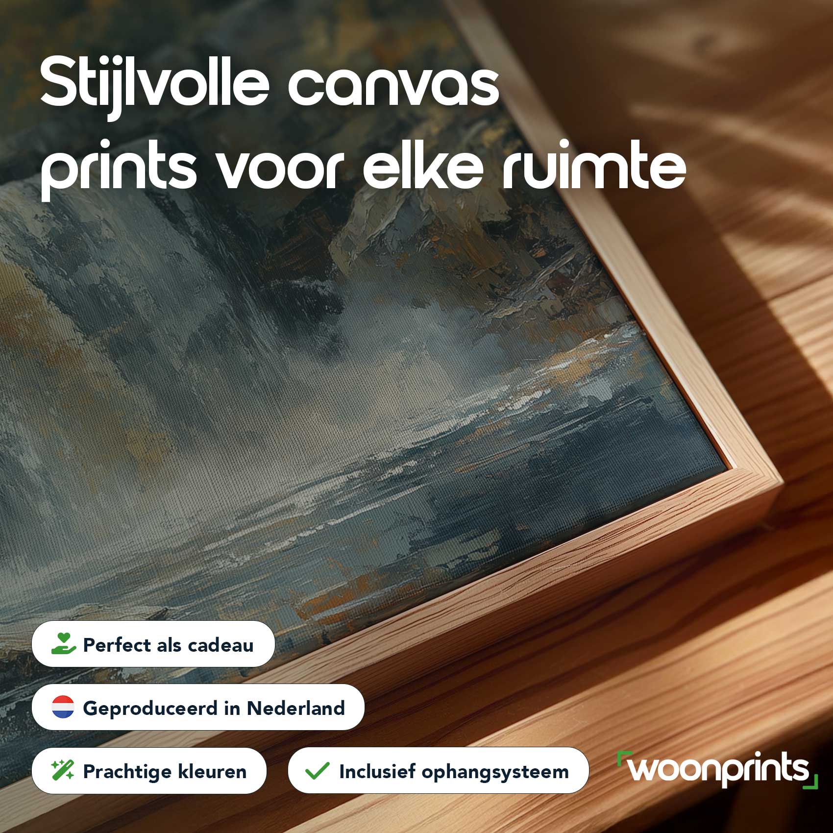 Abstracte roze penseelkunst - Afbeelding 4