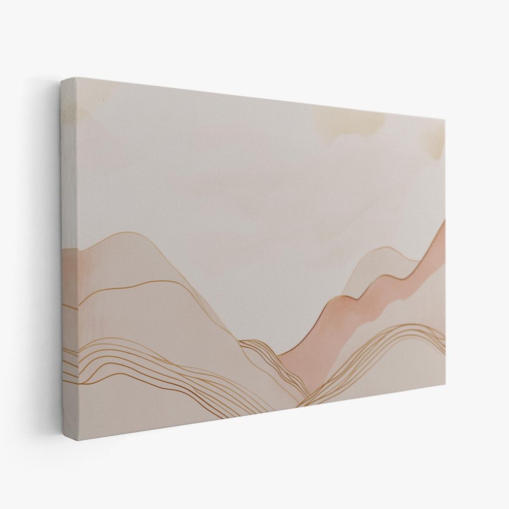 Abstracte Beige Berggolven