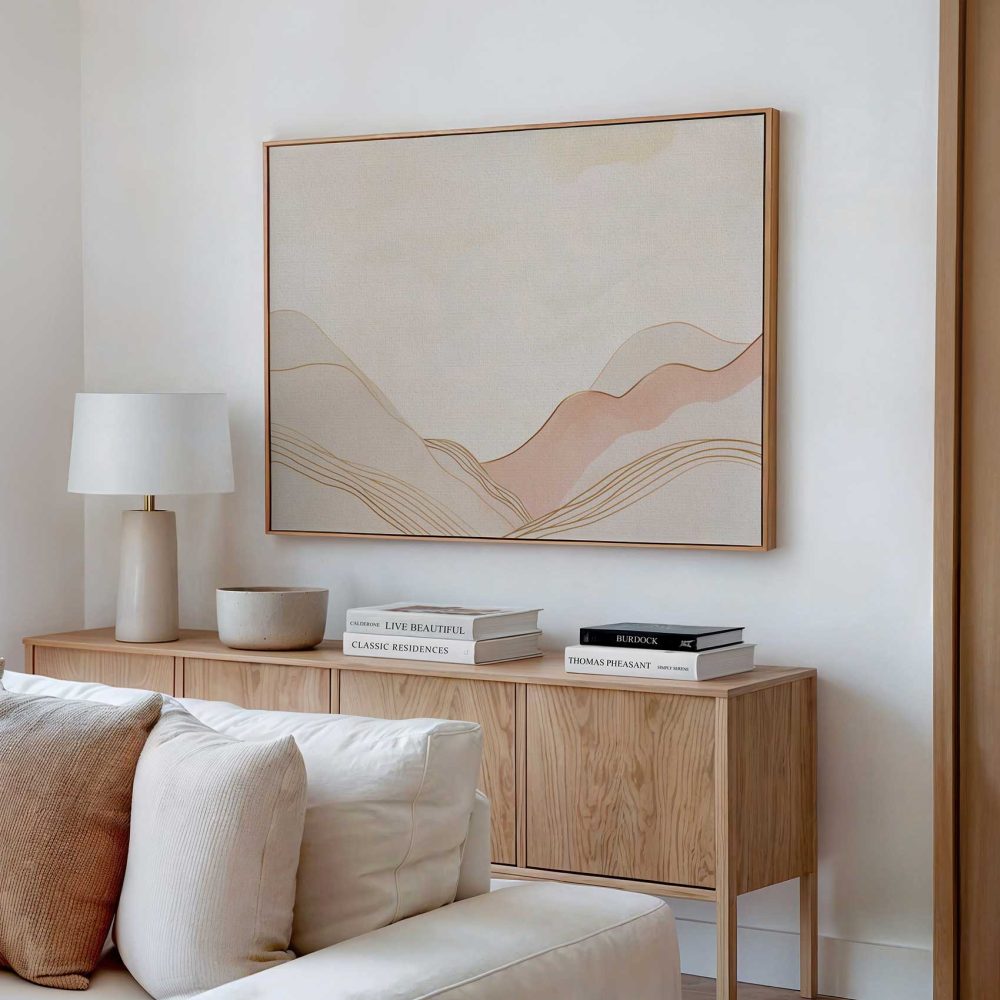 Alternative view of Abstracte Beige Berggolven