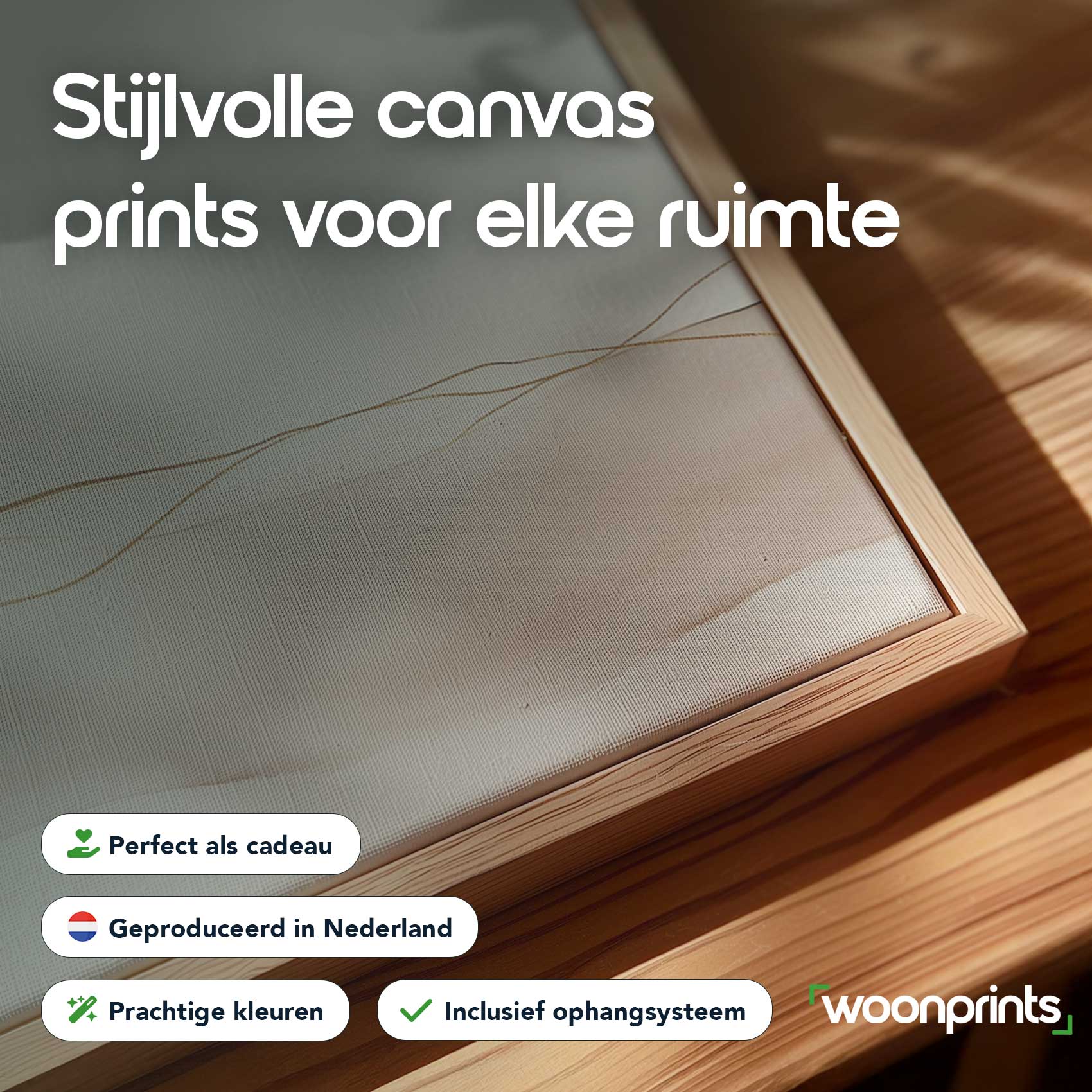 Abstracte bruine lijnendans - Afbeelding 4