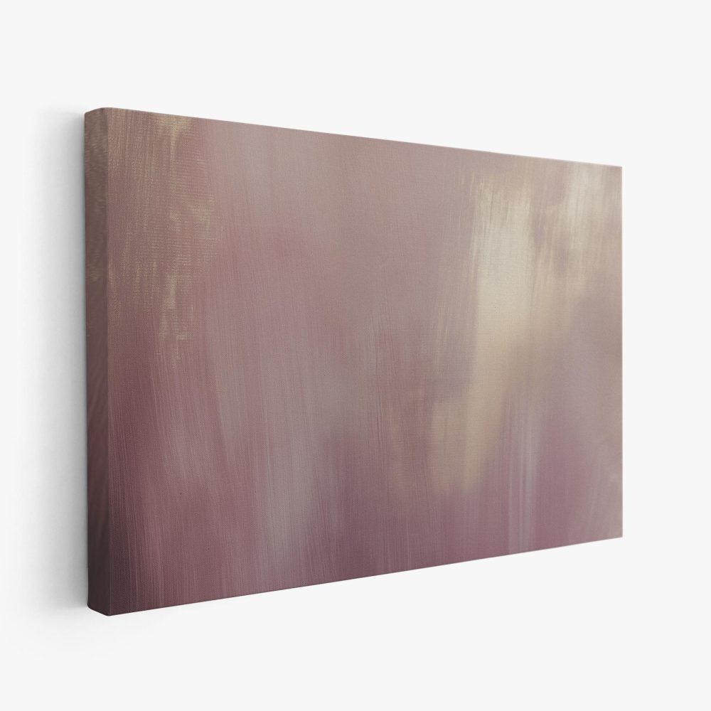 Abstract roze-wit schilderij