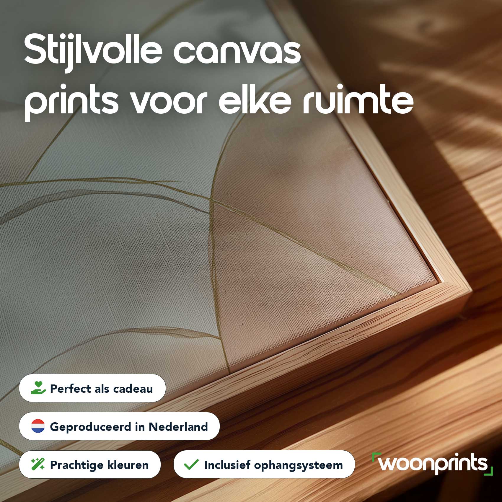 Abstracte roze-gouden harmonie - Afbeelding 4