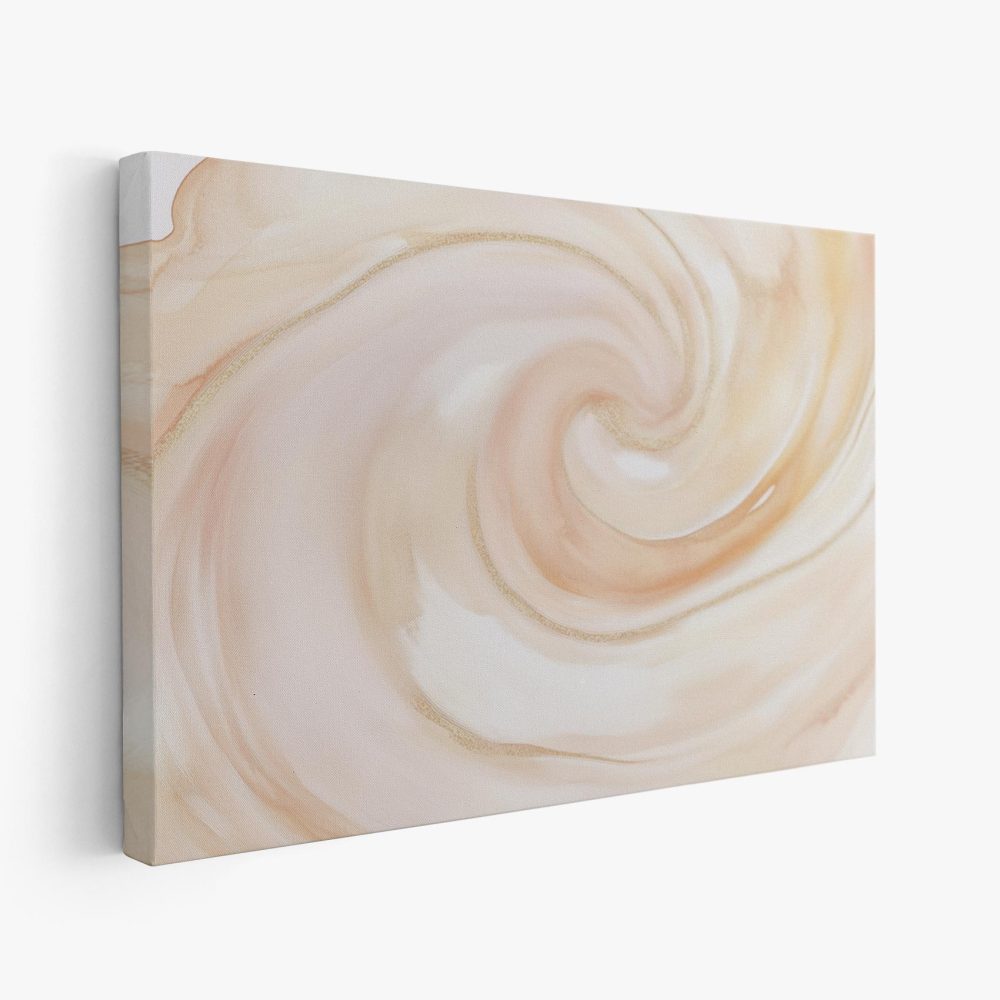 Abstracte Swirl Rust & Beige