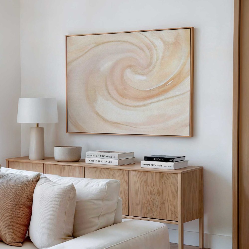 Alternative view of Abstracte Swirl Rust & Beige
