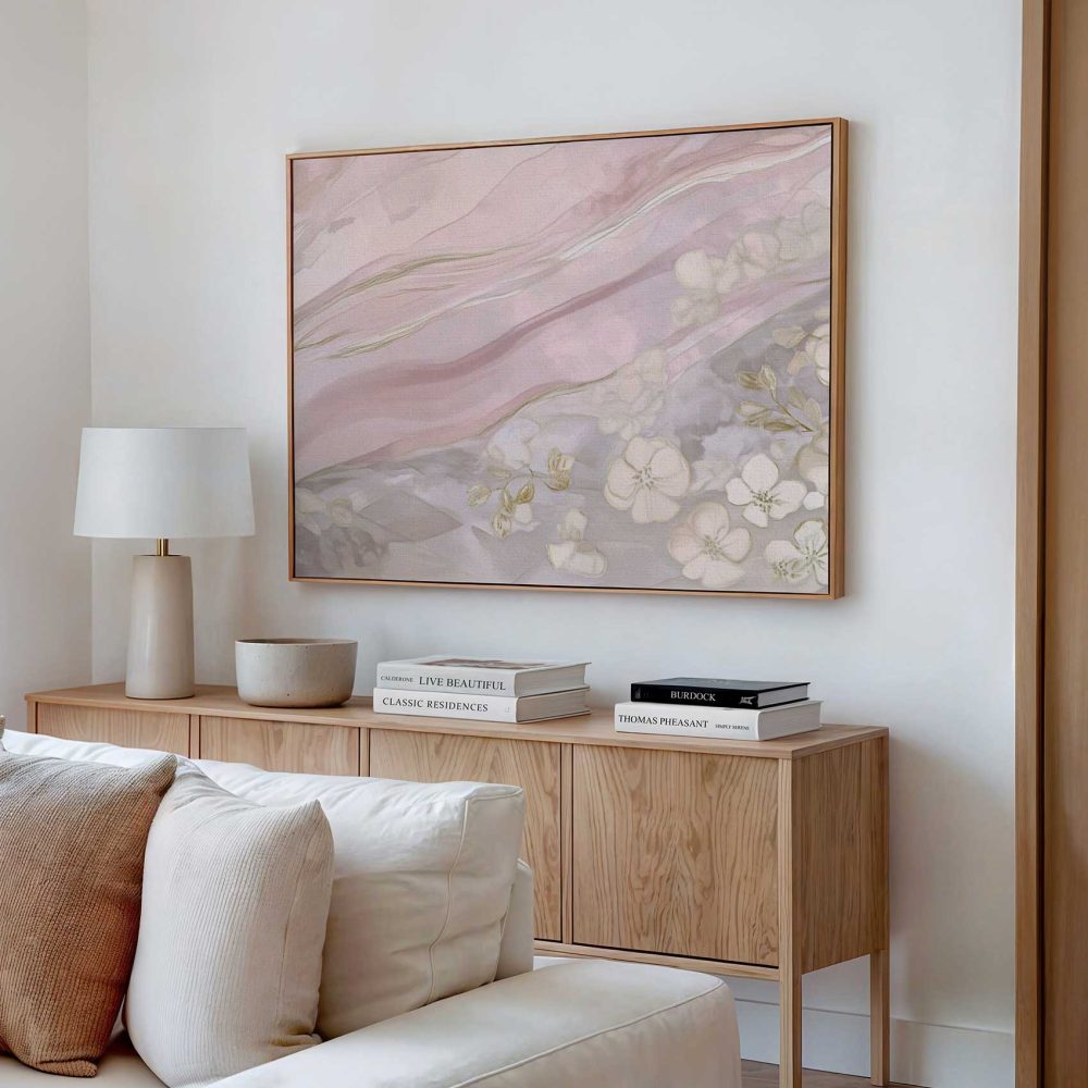 Alternative view of Abstracte Pastel Bloemen Kunst