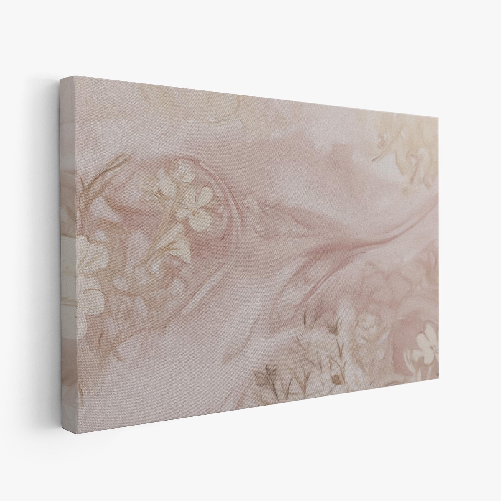 Pastel Roze Bloemen Abstract