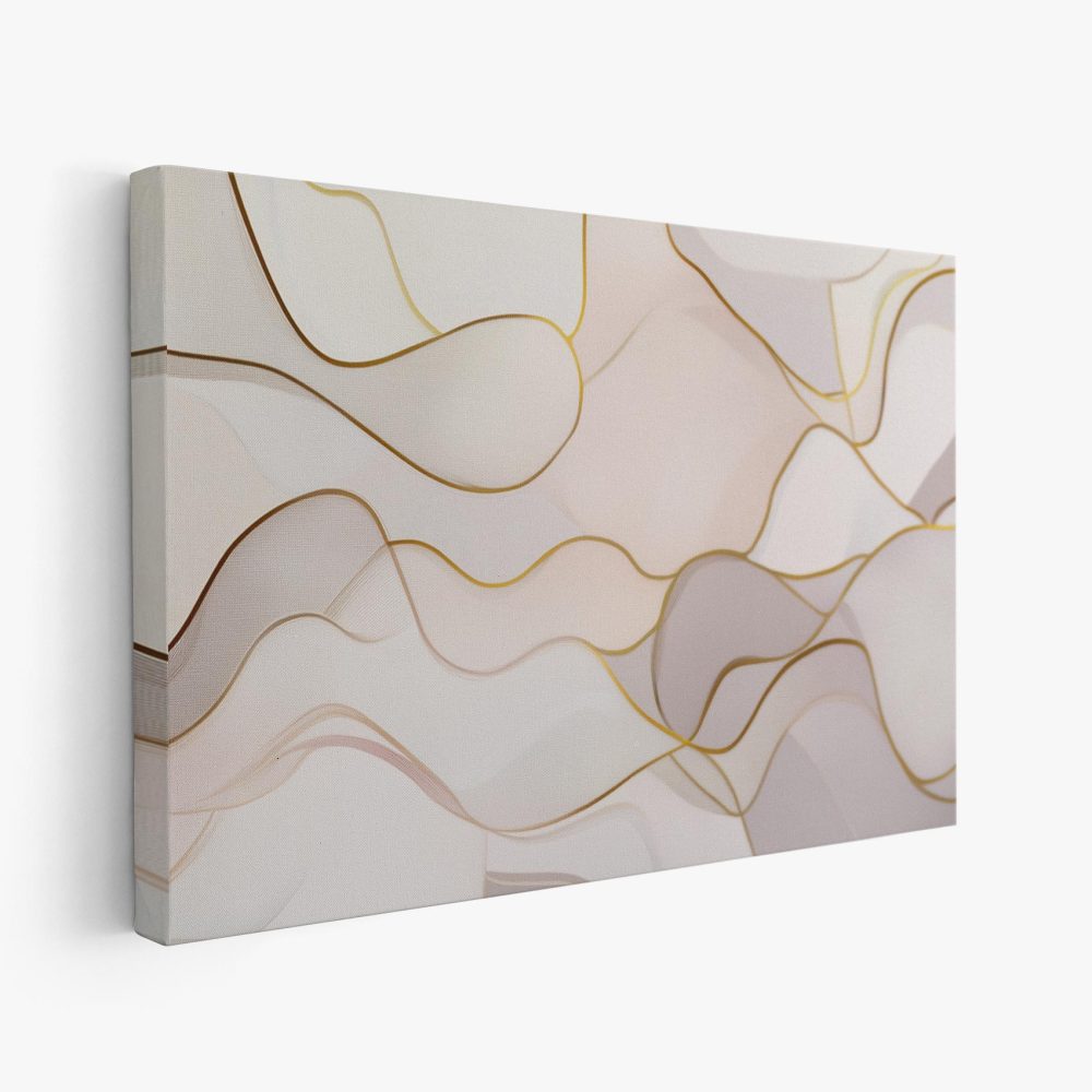Abstracte goud-witte elegantie