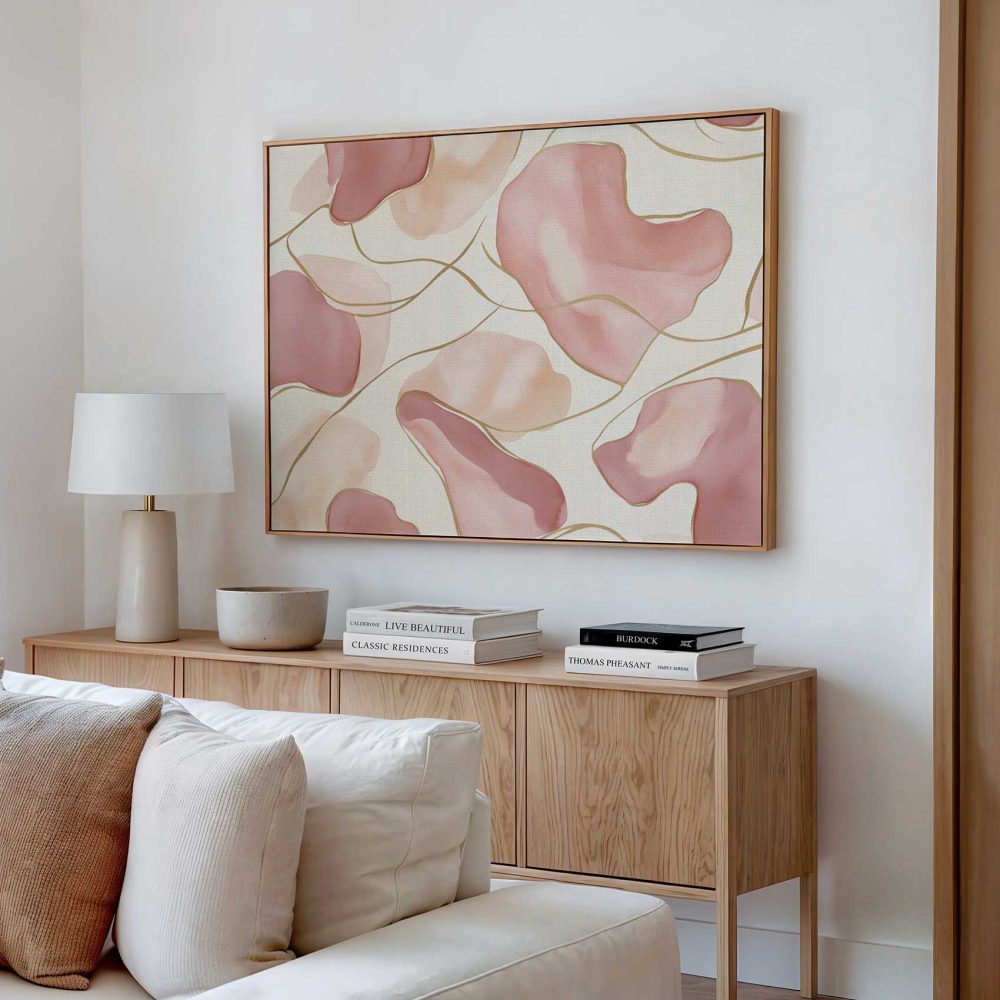 Alternative view of Abstract Watercolor Roze Harmonie