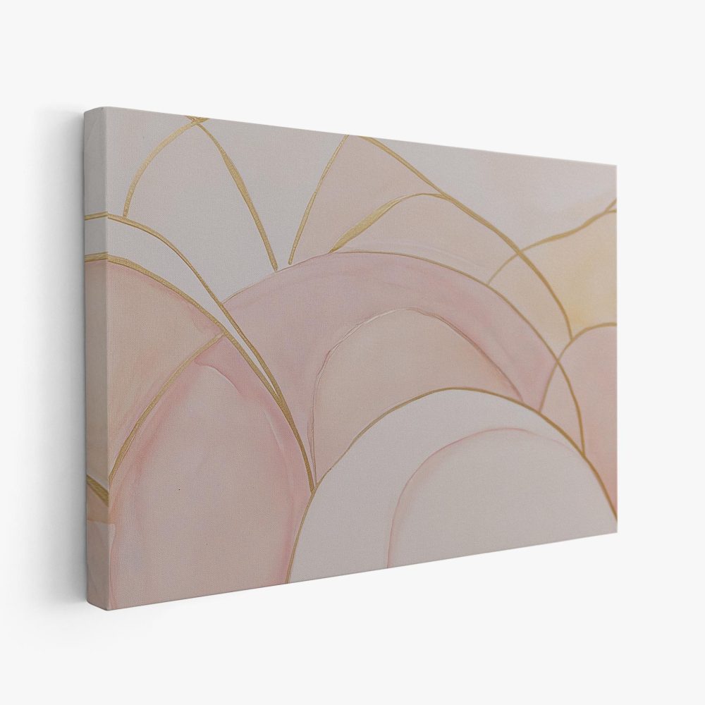 Abstract Roze Sereniteit Schilderij