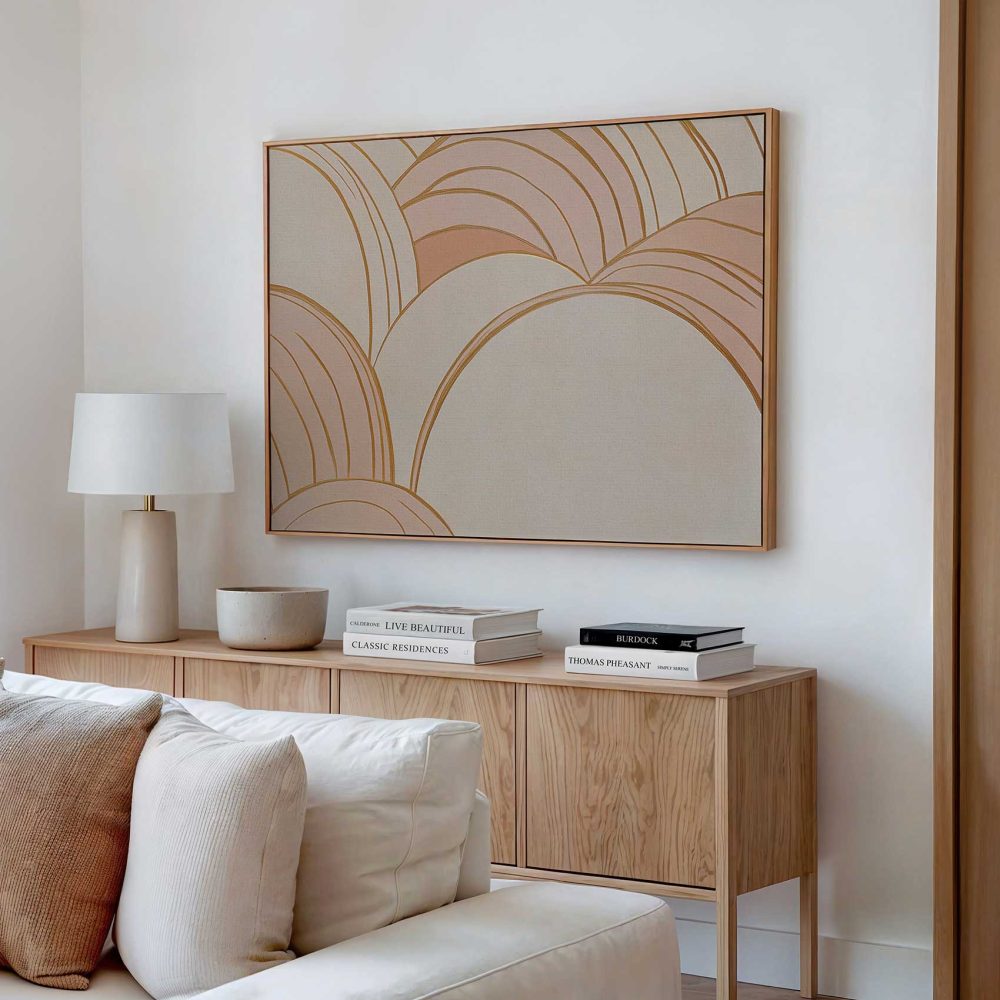 Alternative view of Abstract Roze Golfpatroon