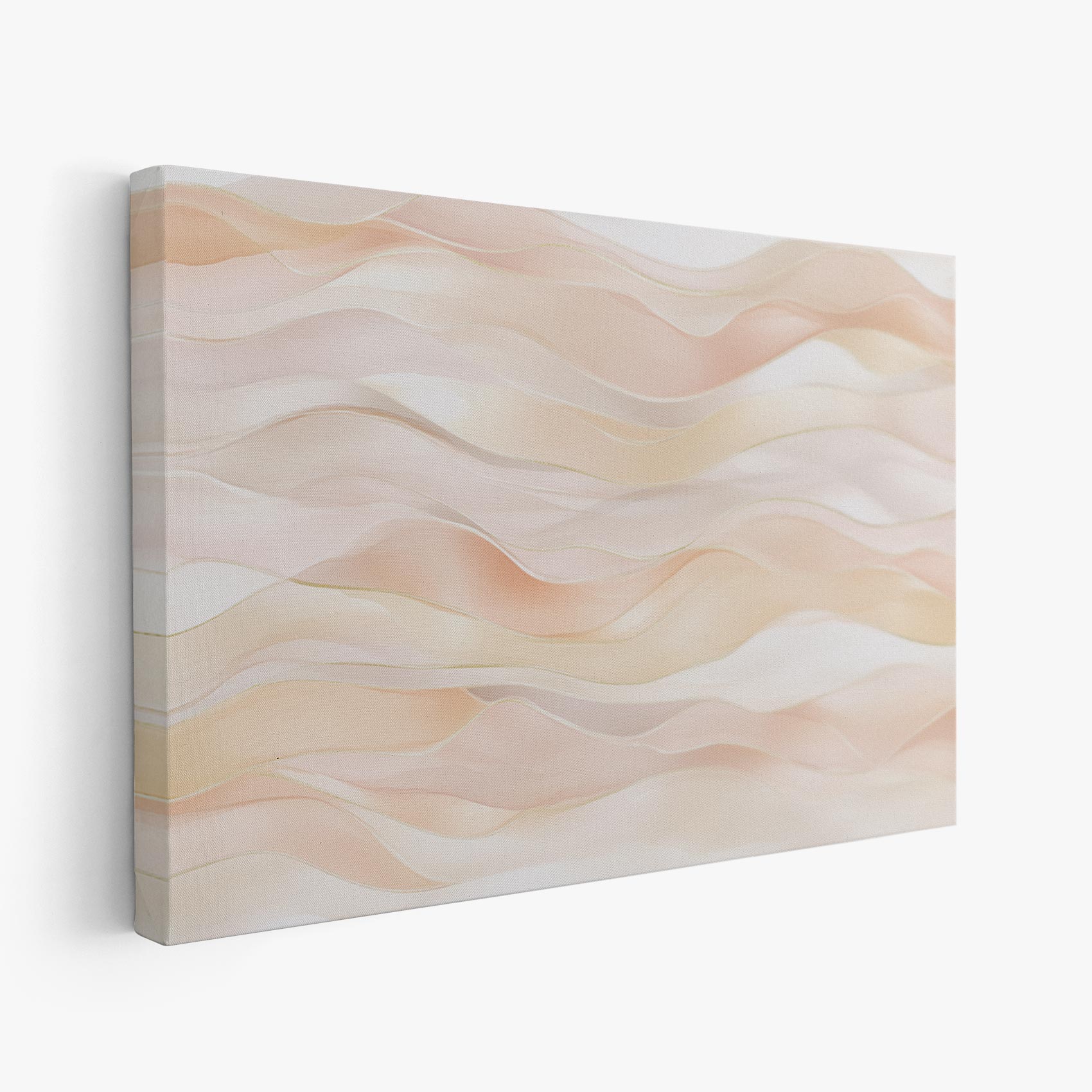 Zachte perzik golven abstract