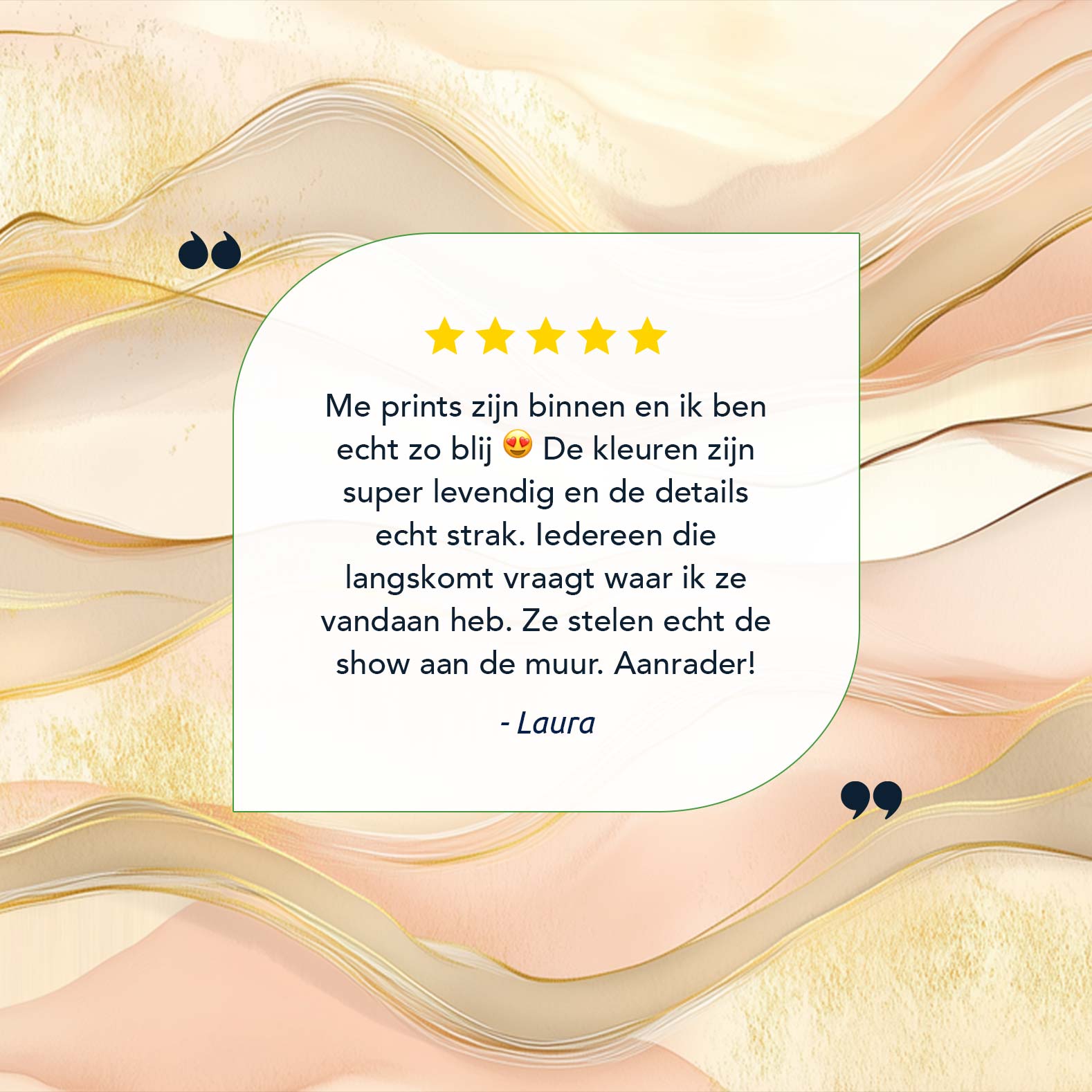 Abstracte roze-gouden golfdecoratie - Afbeelding 7