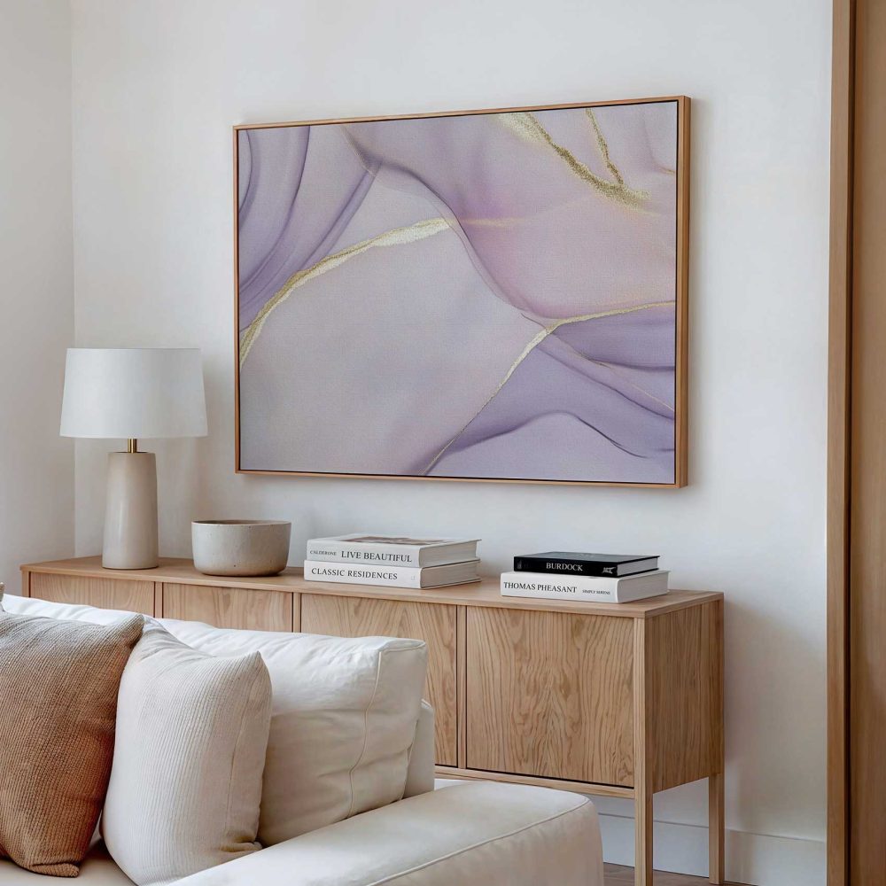 Alternative view of Abstract Paars-Goud Droomlandschap