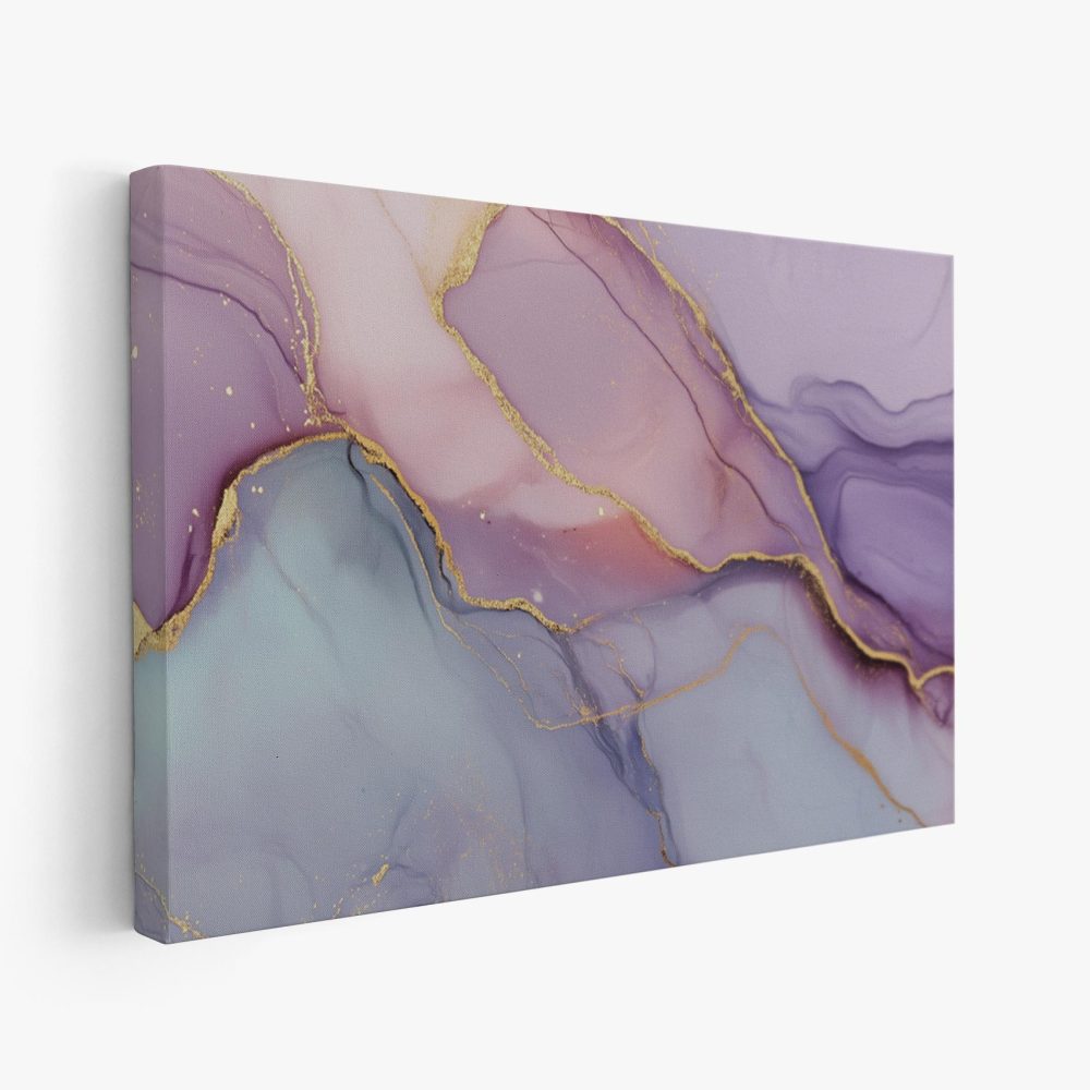 Abstract Marmeren Gouden Swirl