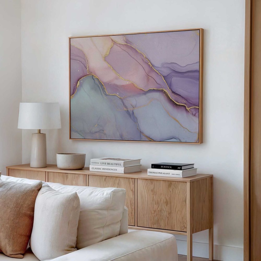 Alternative view of Abstract Marmeren Gouden Swirl