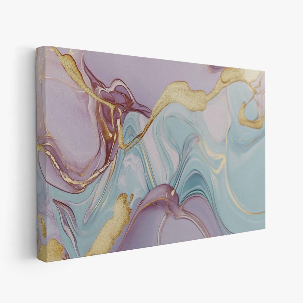 Abstract Paars-Blauw Marmer Design