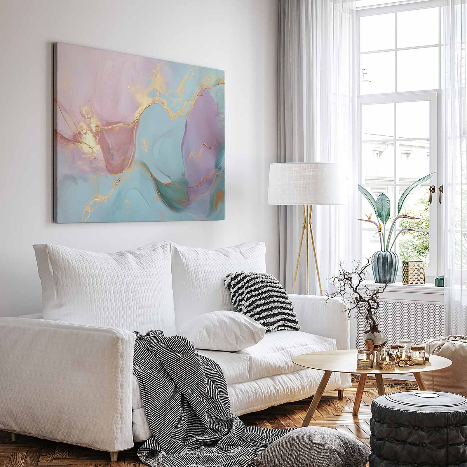 Abstracte kleurenharmonie in goud - Afbeelding 3