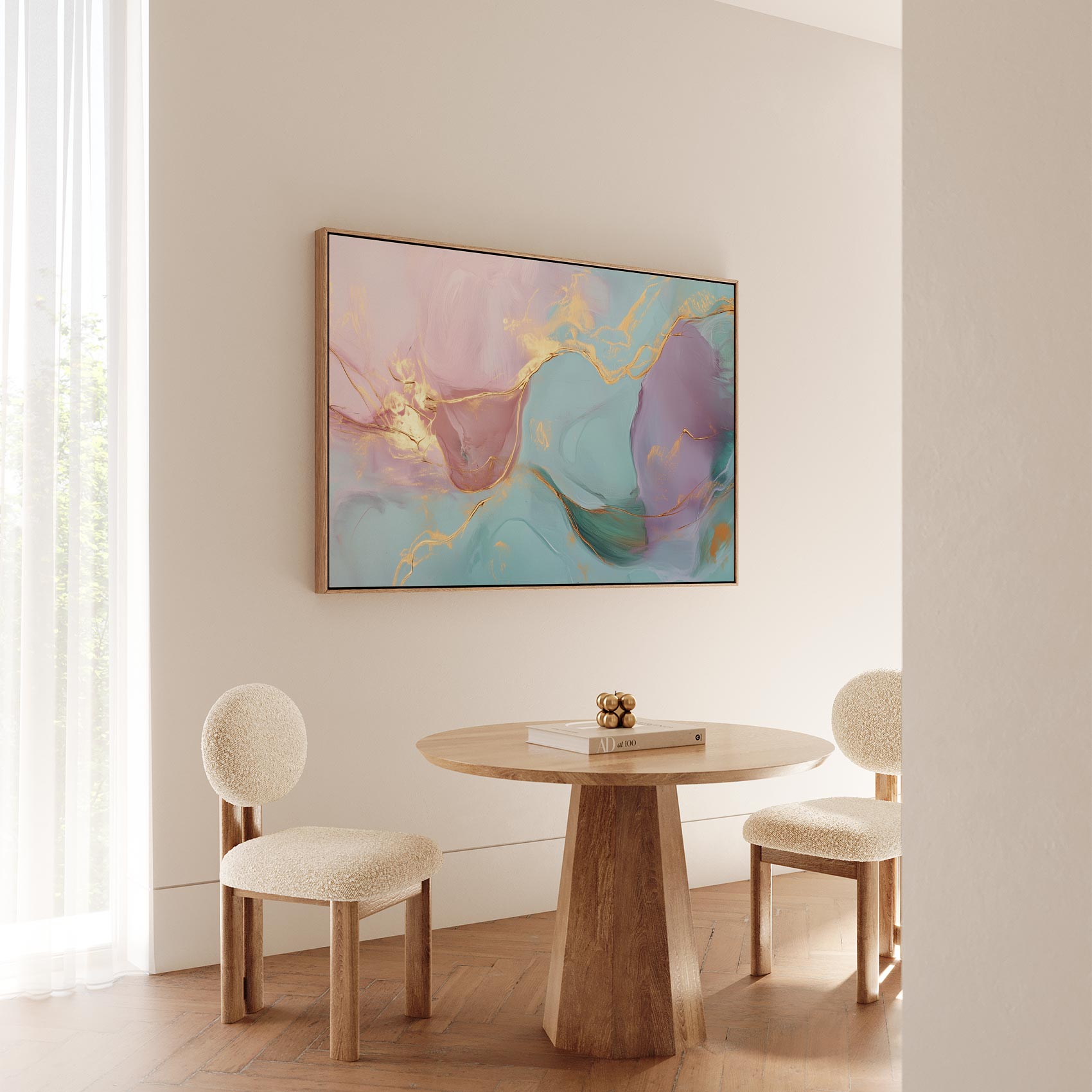 Abstracte kleurenharmonie in goud - Afbeelding 5